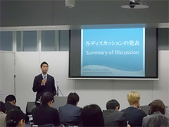分科会2の発表を行った鈴木友也-順天堂大学マルチサポート事業プロジェクト委員