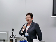 小笠原悦子事業責任者は、日本における女性スポーツへの取り組みに関して、熱く協力を呼びかけた