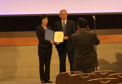 Awarded the “2017 Society Award” at the 29th Annual Meeting of the Japanese Society of Clinical Sports Medicine!